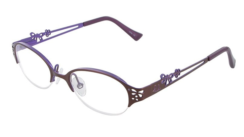 משקפי ילדים ראיה לולו לנשים LEMM 089 חום, סגול אובאליות