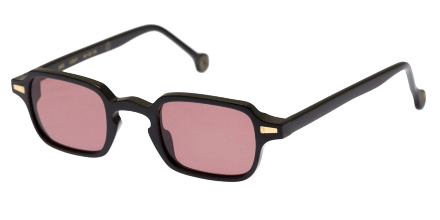 משקפי שמש קימי יוניסקס LUIGI מבריק, שחור מרובעות