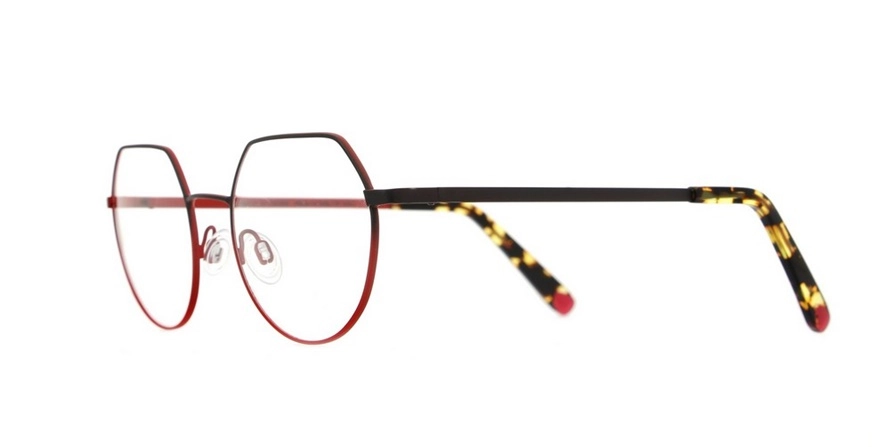 משקפי ראיה ואני יוניסקס M307 אדום, מנומר, שחור עגולות