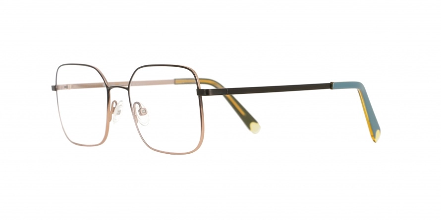 משקפי ראיה ואני יוניסקס M313 זהב, שחור מרובעות