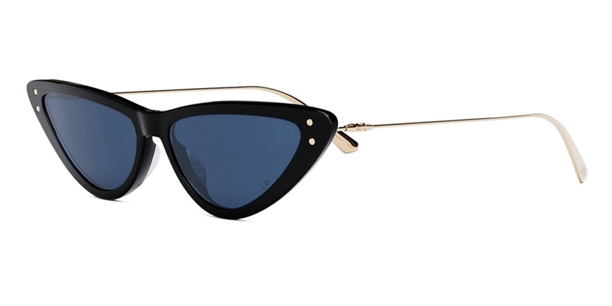 משקפי שמש כריסטיאן דיור יוניסקס MISSDIOR B4U זהב, שחור חתולי, עגולות