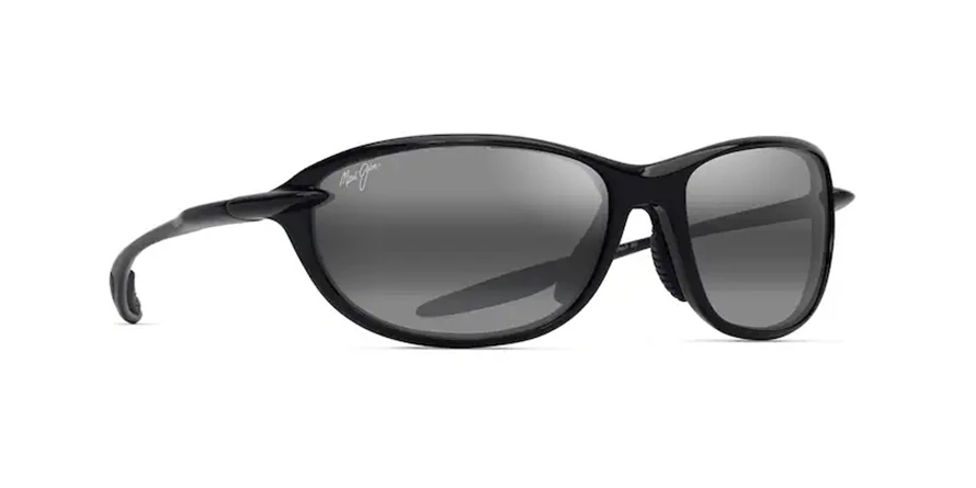 משקפי שמש מאווי ג'ים יוניסקס MJ0339S מבריק, שחור עגולות