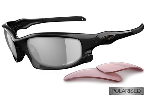 משקפי שמש אוקלי יוניסקס SPLIT JACKET OO9099 שחור, מבריק אובאליות