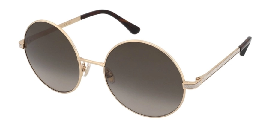 משקפי שמש ג'ימי צ'ו לנשים ORIANE/S זהב עגולות