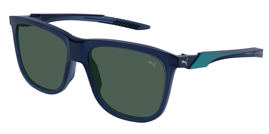 משקפי שמש פומה יוניסקס PU0360S כהה, כחול, מט מרובעות