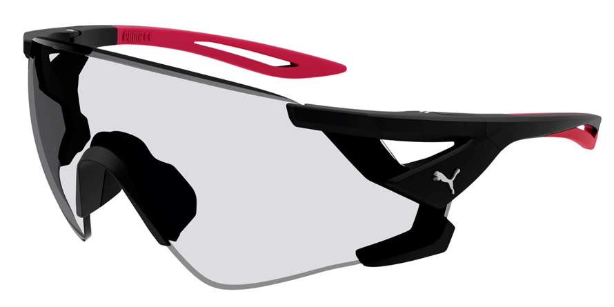 משקפי שמש פומה יוניסקס PU0398S אדום, מט, שחור מרובעות