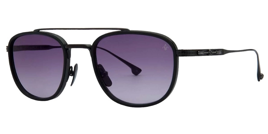 משקפי שמש פיליפ וי יוניסקס PV-N11.1S מבריק, שחור עגולות