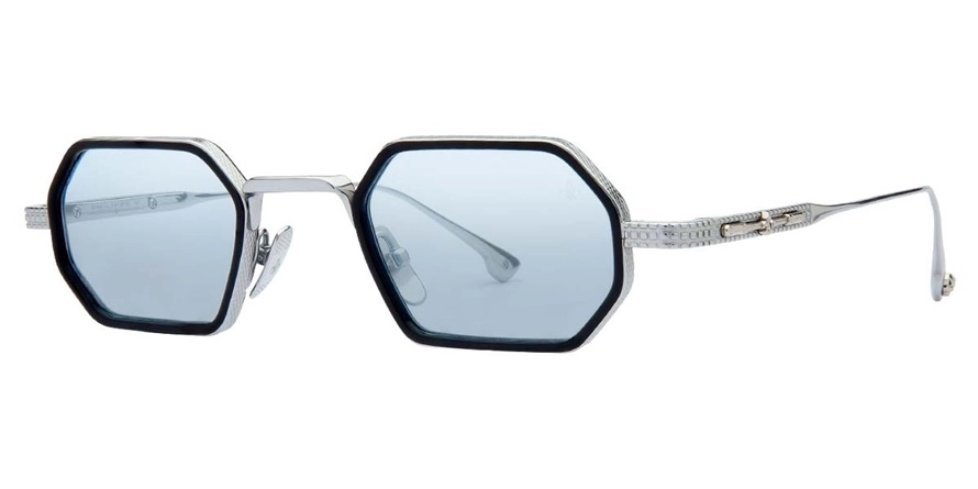 משקפי שמש פיליפ וי יוניסקס PV-N19.1S כסף משושה, עגולות