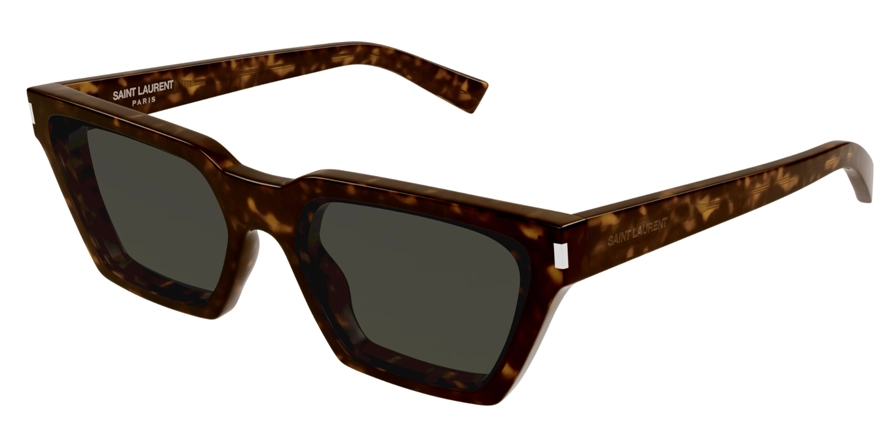 משקפי שמש איב סן לורן לנשים SL633S חום, מבריק, מנומר מרובעות