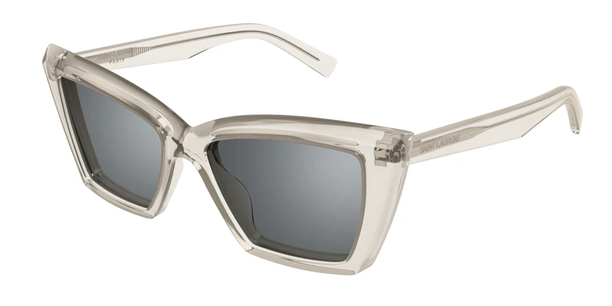משקפי שמש איב סן לורן לנשים SL657 מבריק, שקוף מרובעות