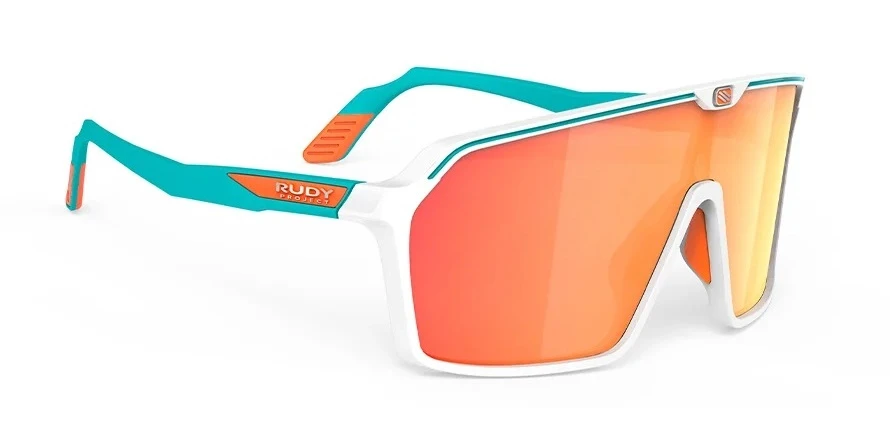 משקפי שמש רודי פרוג'קט יוניסקס SPINSHIELD SP 72 טורקיז, כתום, לבן, מט מרובעות