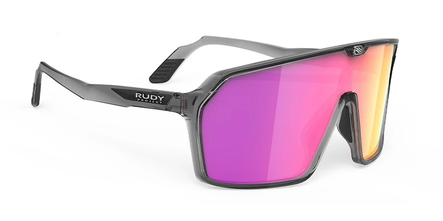 משקפי שמש רודי פרוג'קט יוניסקס SPINSHIELD SP 72 אפור, מבריק, שקוף מרובעות