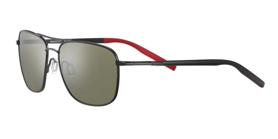 משקפי שמש סרנגטי יוניסקס SPELLO אדום, מבריק, שחור מרובעות