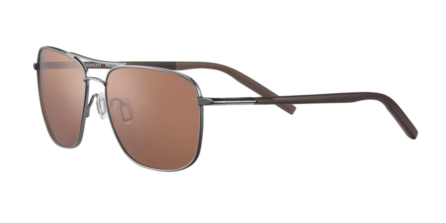 משקפי שמש סרנגטי יוניסקס SPELLO אפור, כסף מרובעות