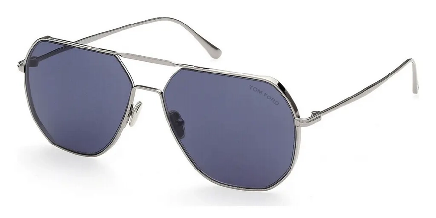 משקפי שמש טום פורד יוניסקס GILLES-02 FT0852 כסף עגולות