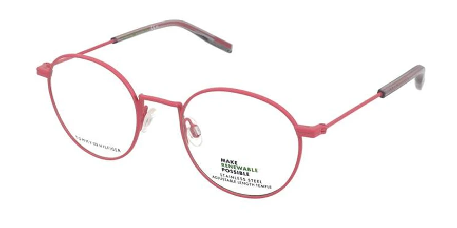 משקפי ראיה טומי הילפיגר יוניסקס TH 1925 ורוד, מט עגולות