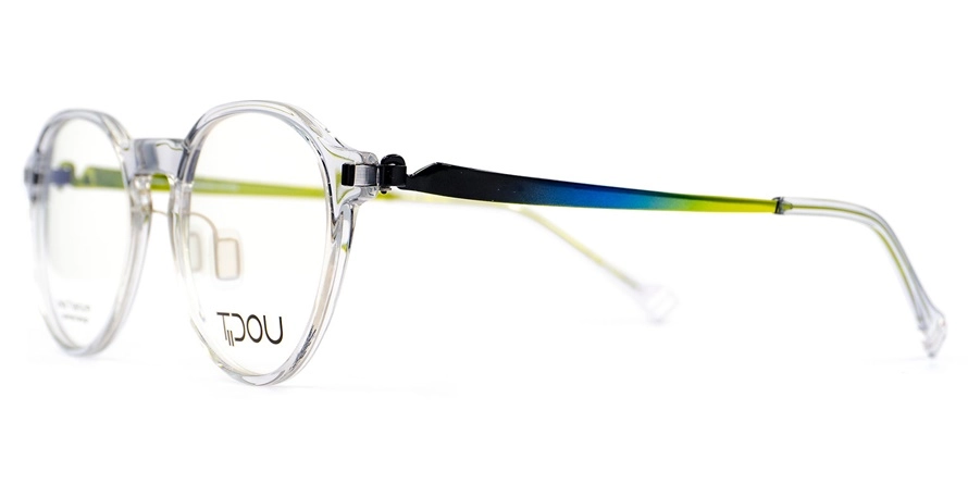 משקפי ראיה טידו יוניסקס TP23 ירוק, מבריק, שקוף עגולות