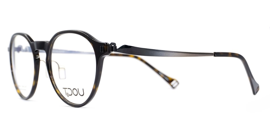 משקפי ראיה טידו יוניסקס TP23 חום, כסף, מבריק, מנומר עגולות