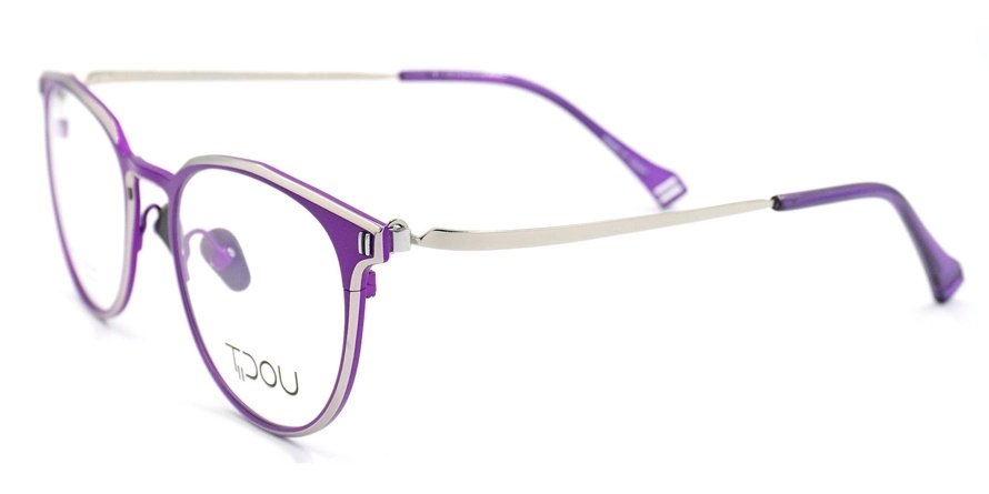 משקפי ראיה טידו יוניסקס TT34 כסף, מט, סגול עגולות