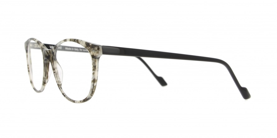 משקפי ראיה ואני יוניסקס V1302 אפור, מבריק, מנומר, שחור עגולות