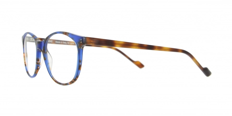 משקפי ראיה ואני יוניסקס V1302 כחול, מבריק, מנומר עגולות