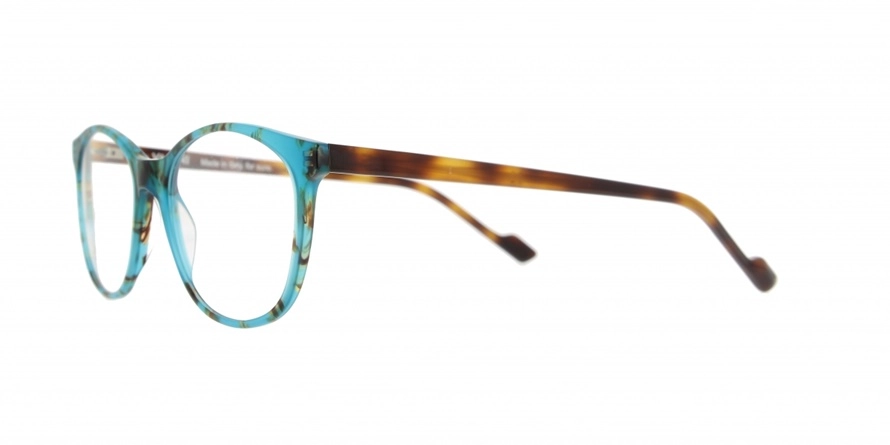 משקפי ראיה ואני יוניסקס V1302 כחול, כתום, מבריק, מנומר עגולות