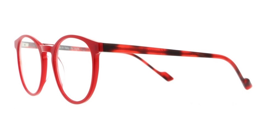 משקפי ראיה ואני יוניסקס V1322 אדום, מבריק, מנומר, שחור עגולות
