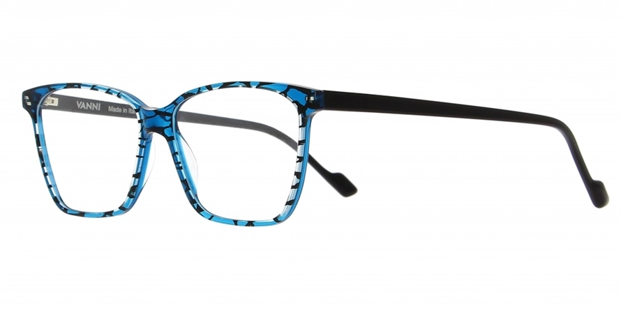 משקפי ראיה ואני יוניסקס V1371 כחול, שחור מרובעות