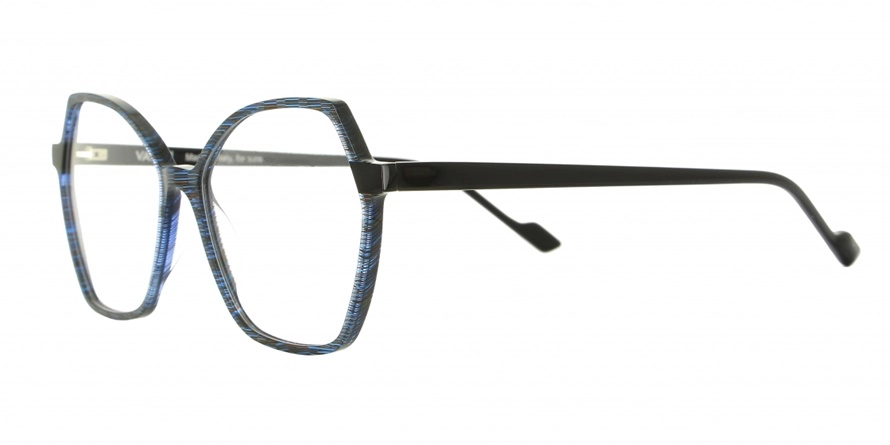 משקפי ראיה ואני יוניסקס V1735 כחול, מבריק, שחור מרובעות, עגולות