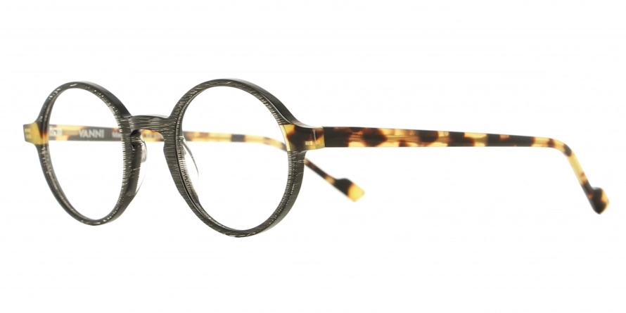 משקפי ראיה ואני יוניסקס V1736 חום, מבריק, מנומר, שחור עגולות