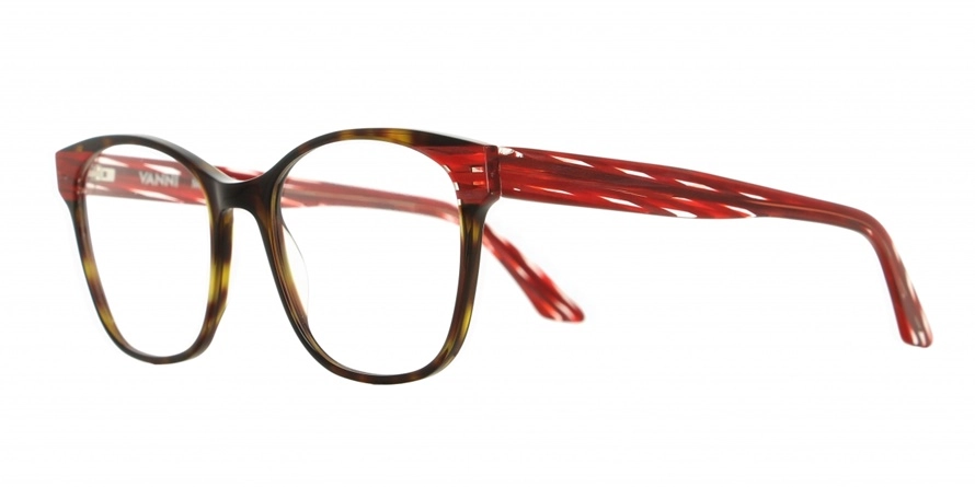 משקפי ראיה ואני יוניסקס V1737 אדום, חום, מבריק, מנומר מרובעות, עגולות