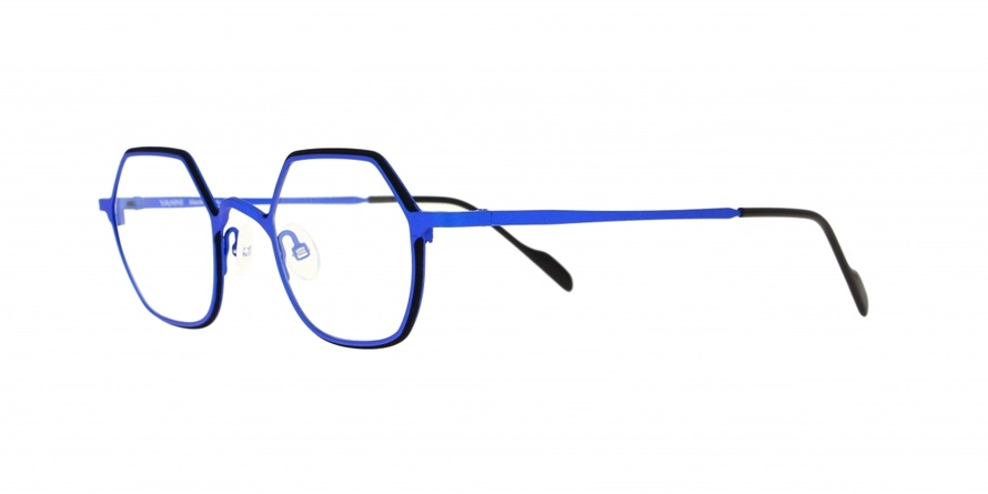 משקפי ראיה ואני יוניסקס V4195 כחול, מט, שחור משושה, עגולות