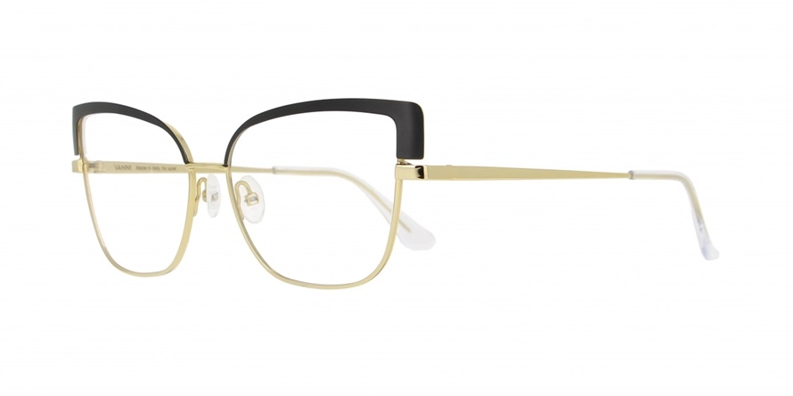 משקפי ראיה ואני יוניסקס V4213 זהב, שחור חתולי, מרובעות