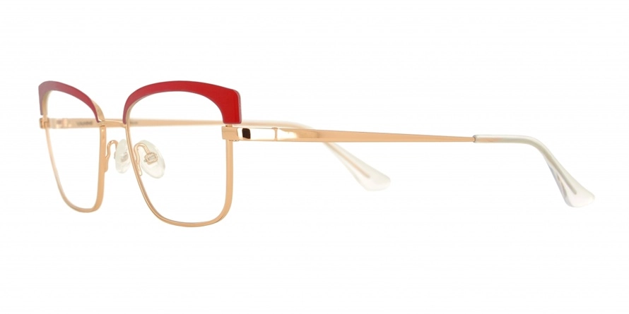 משקפי ראיה ואני יוניסקס V4215 אדום, זהב מרובעות