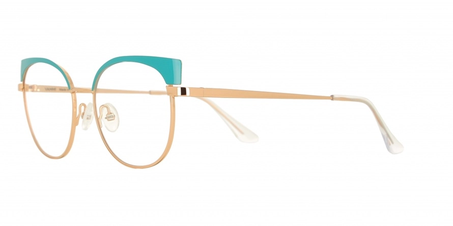 משקפי ראיה ואני יוניסקס V4217 זהב, טורקיז עגולות