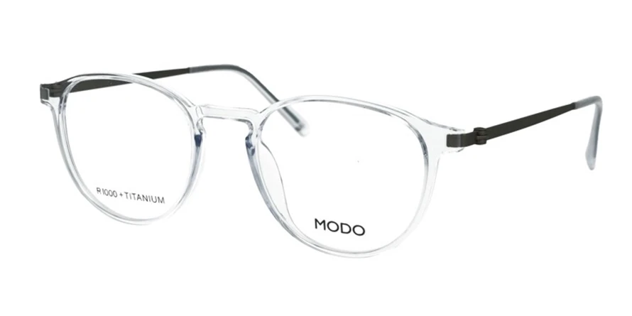 משקפי ראיה מודו יוניסקס 7013 שחור, שקוף עגולות
