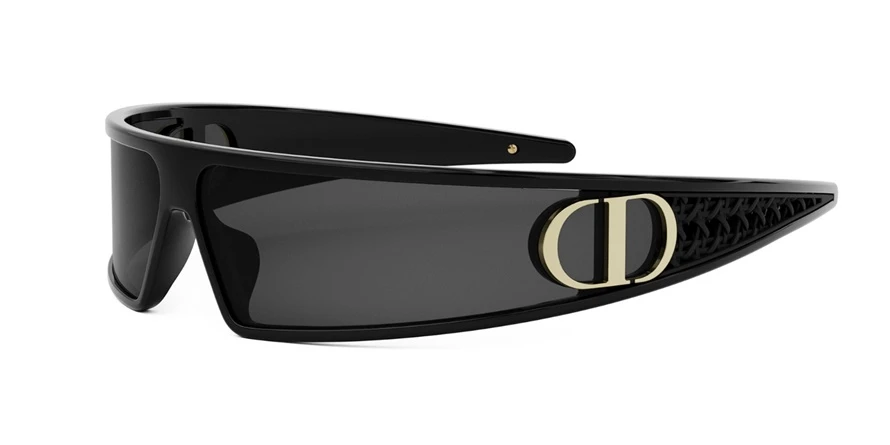 משקפי שמש כריסטיאן דיור יוניסקס VeryDior M1 מבריק, שחור אובאליות